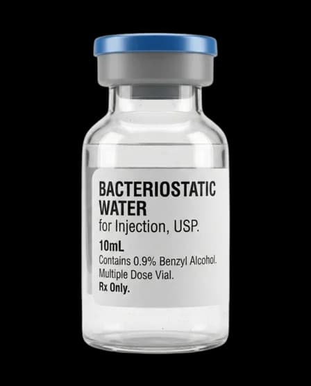 Frasco de Água Bacteriostática 10ml estéril